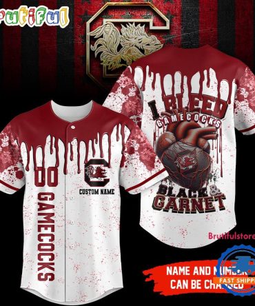 South Carolina Gamecocks Ncaa I Bleed Baseball Jersey