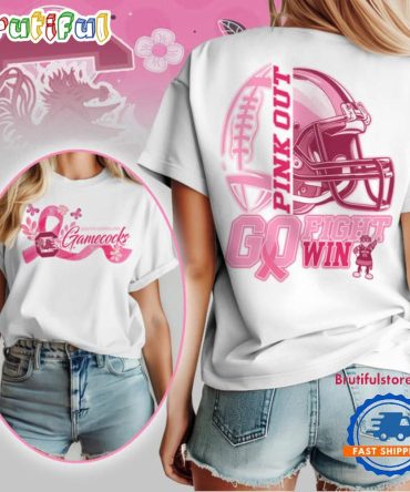 South Carolina Gamecocks Tackle Breast Cancer New Design Unisex T Shirt