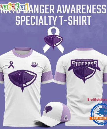 South Carolina Stingrays X Cancer 2025 Limited Edition T Shirt