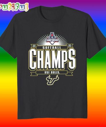 South Florida Bulls 2025 Aac Softball Conference Tournament Champions T Shirt