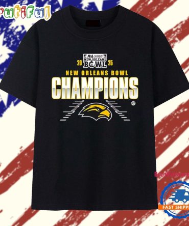 Southern Miss Golden Eagles New Orleans Bowl Champions 2025 T Shirt