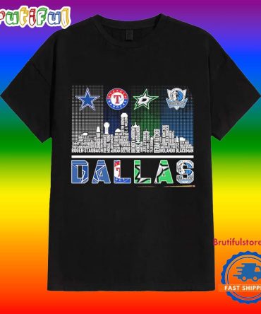 Sports In Dallas Players Names Skyline Shirt