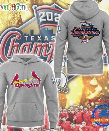 Springfield Cardinals 2025 Texas League Champions Limited Edition Hoodie