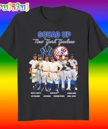 Squad Up New York Yankees All Team Signature T Shirt
