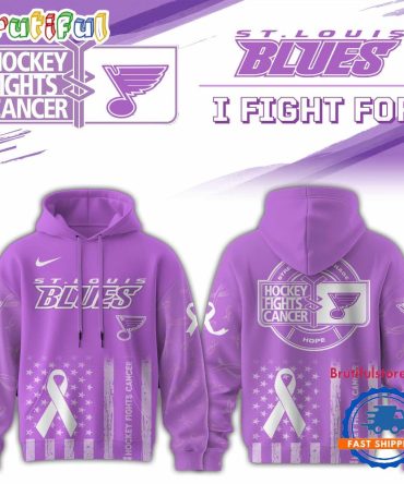St. Louis Blues 2025 Nhl Hockey Fights Cancer Limited Edition Hoodie Shirt