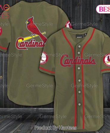 Stylish Olive Cardinals Baseball Jersey – Authentic Team Gear For Fans