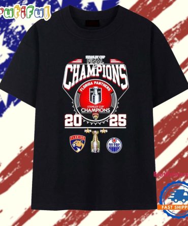 Stanley Cup Final Champions 2025 Florida Panthers Logo T Shirt
