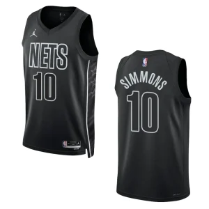 2022-23 Statement Edition Brooklyn Nets Ben Simmons Black Swingman Jersey - Alzaintravels