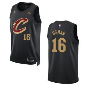 2022-23 Statement Edition Cleveland Cavaliers Cedi Osman Black Swingman Jersey - Alzaintravels