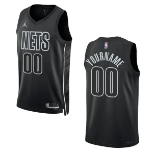 2022-23 Statement Edition Brooklyn Nets Custom Black Swingman Jersey - Alzaintravels