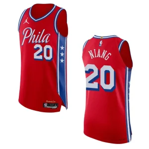 2022-23 Statement Edition Philadelphia 76ers Georges Niang Red Jersey - Alzaintravels