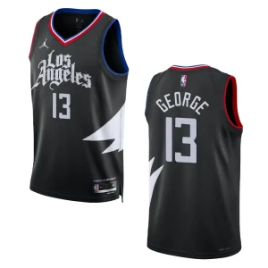 2022-23 Statement Edition Los Angeles Clippers Paul George Black Swingman Jersey - Alzaintravels