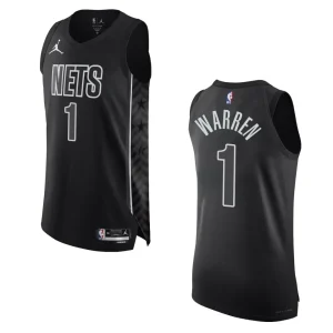 2022-23 Statement Edition Brooklyn Nets T.J Warren Black Authentic Jersey - Alzaintravels