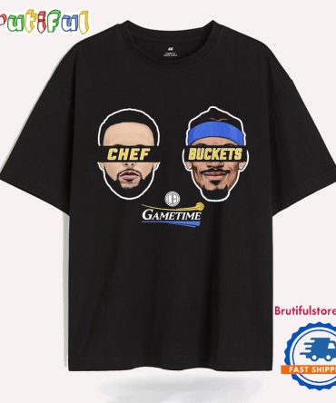 Stephen Curry And Jimmy Butler Chef And Buckets Gametime Big Head T Shirt