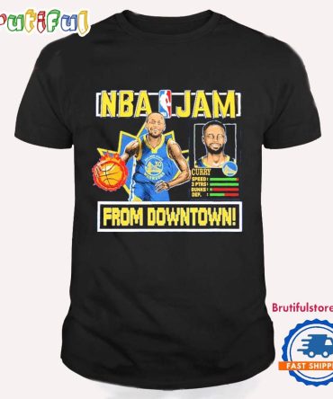 Stephen Curry Golden State Warriors From Downtown Nba Jam T Shirt