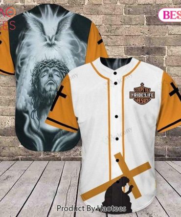 Faith-Inspired Baseball Jersey - Unique Jesus & Dove Design, Perfect Christian Gift