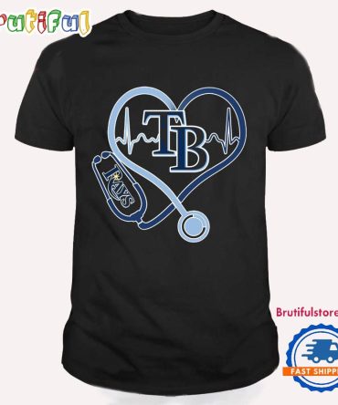 Stethoscope Heart Heartbeat Tampa Bay Rays Baseball T Shirt