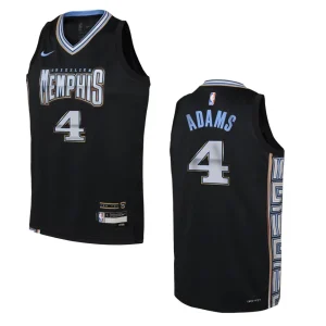 Youth Memphis Grizzlies 2022-23 City Edition Steven Adams Black Jersey - Alzaintravels