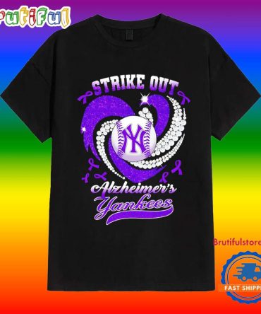 Strike Out Alzheimer’S Ny Yankees T Shirt