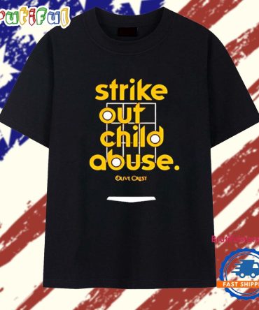 Strike Out Child Abuse Olive Crest San Diego Padres T Shirt