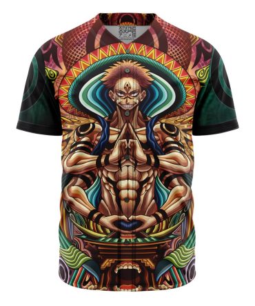 Trippy Ryomen Sukuna Jujutsu Kaisen Baseball Jersey Without Piping