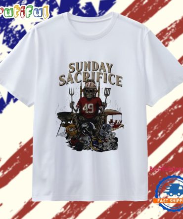 Sunday Sacrifice San Francisco 49Ers Player Skeleton T Shirt