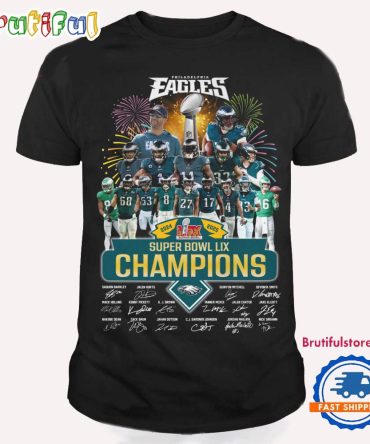 Super Bowl Lix 2024 2025 Champions Philadelphia Eagles Team Player Winner T Shirt
