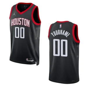 Houston Rockets Statement Edition Custom 2022-23 Swingman Black Jersey - Alzaintravels