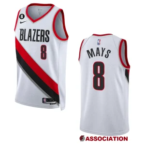 Portland Trail Blazers Association Edition Skylar Mays 2022-23 Swingman White Jersey - Alzaintravels
