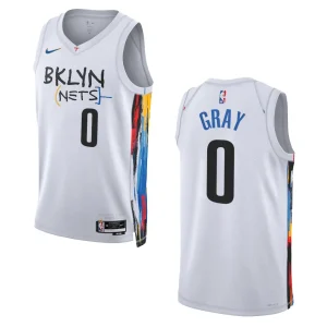 Brooklyn Nets City Edition RaiQuan Gray 2022-23 Swingman White Jersey - Alzaintravels