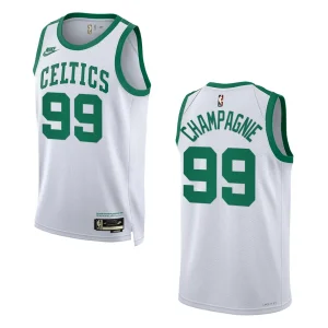 Boston Celtics Classic Edition Justin Champagnie 2022-23 Swingman White Jersey - Alzaintravels