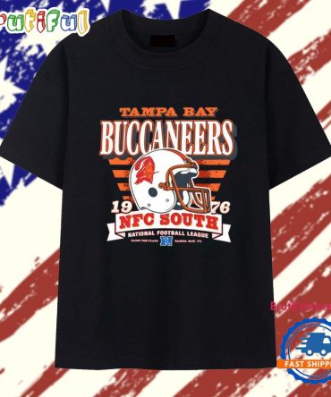 Tampa Bay Buccaneers 1976 Nfc South Helmet Stripe Splash T Shirt