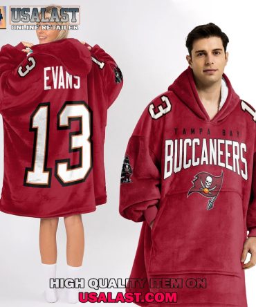 Hot Tampa Bay Buccaneers Evans 13 Unisex Blanket Hoodie