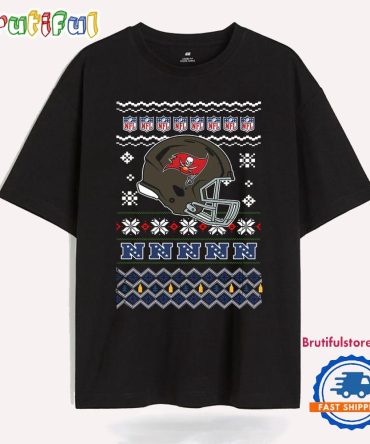 Tampa Bay Buccaneers Football Logo Team Helmet Merry Chritmas 2024 T Shirt