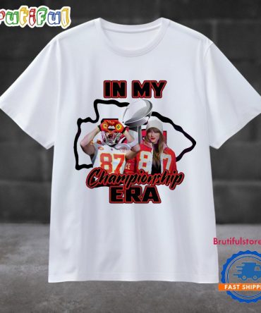 Taylor Swift Travis Kelce Chiefs Super Bowl Championship Era T Shirt