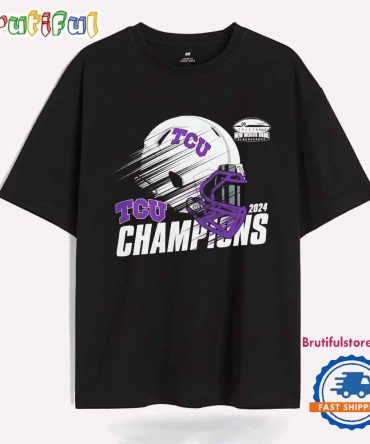 Tcu Horned Frogs 2024 New Mexico Bowl Champions Helmet T Shirt