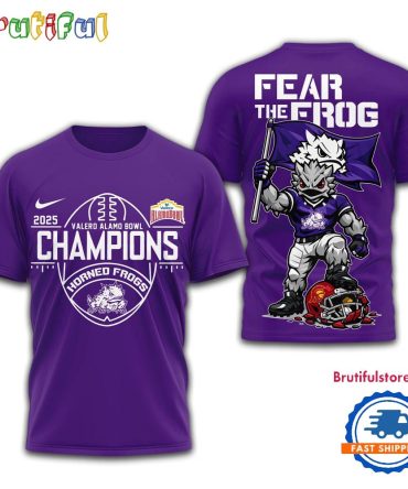 Tcu Horned Frogs 2026 Ncaa Valero Alamo Bowl Champions Special New 3D Shirt