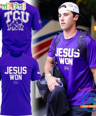 Tcu Horned Frogs Jesus Won 2025 Limited Edition T Shirt