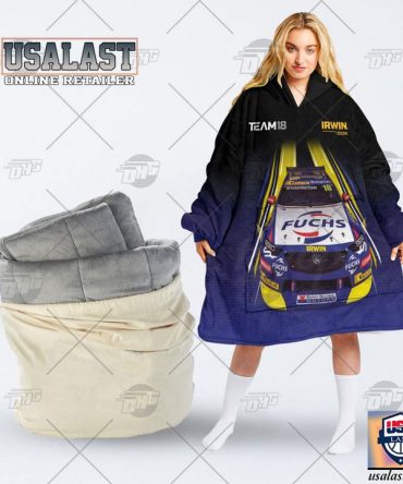 Team 18 Irwin Racing Mark Winterbottom #18 V8 Supercars Blanket Hoodie Hoodie Blanket