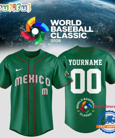 Team Mexico 2026 World Baseball Classic Pesonalized Green Jersey Shirt