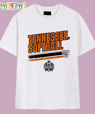 Tennessee Lady Volunteers Softball Women’S College World Series Stripe T Shirt
