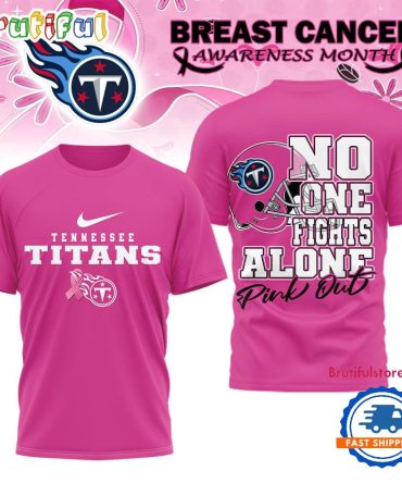 Tennessee Titans 2025 Nfl Breast Cancer October Limited Edition 3D Shirt