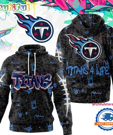 Tennessee Titans Nfl Special Graffiti My Team 4 Life All Over Print Hoodie Shirt