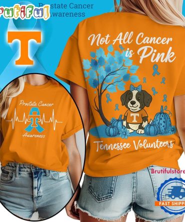 Tennessee Volunteers 2025 Ncaa Prostate Cancer Awareness Unisex 3D Shirt