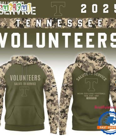 Tennessee Volunteers 2025 Ncaa Salute To Service Limited New Hoodie