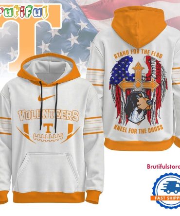 Tennessee Volunteers 2025 Ncaa Stand For The Flag Kneel For The Cross Hoodie