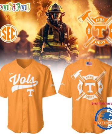 Tennessee Volunteers Baseball X Firefighter Appreciation Night Orange Jersey Shirt