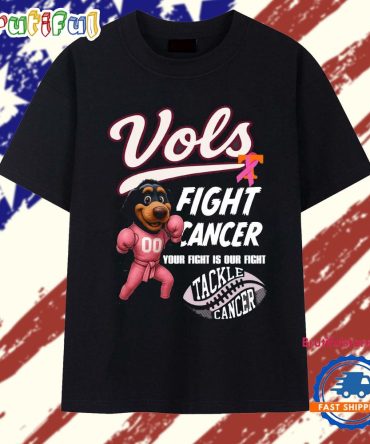Tennessee Volunteers Football Your Fight Is Our Fight Tackle Cancer 2025 Vintage T Shirt