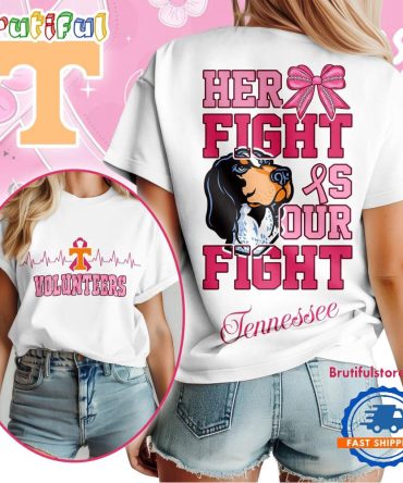 Tennessee Volunteers Her Fight Is Our Fight Vintage T Shirt