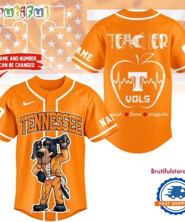 Tennessee Volunteers Mascot Teacher Appreciation Month Baseball Jersey